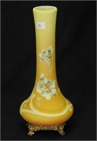 Nakara peach colored 8 1/2" ftd vase