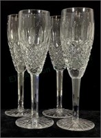 (4) Waterford Crystal Castlemaine Champagne Flutes