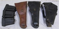 WWII Leather model 1911 holsters marked C. Rump