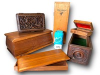 Vtg. Coolection of Wooden Boxes
