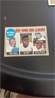 1968 Topps National League Home Run Leaders-Aaron-