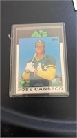 1986 Topps Traded Jose Canseco Rc