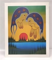 Vintage Ojibwe Art Print Keepers of the Land