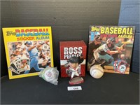 Topps Baseball Sticker Albums, Signed Baseball,
