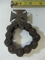 Vtg West Coast Chopper Chain Cross Bottle Opener