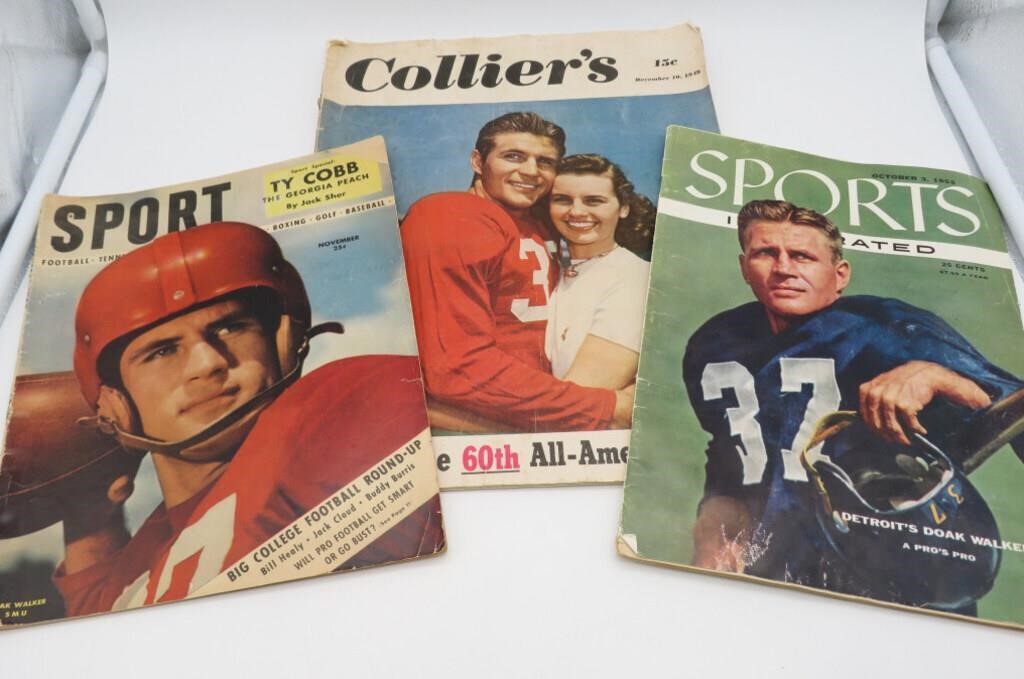 Three Vintage Football Mags from 40's and 50's