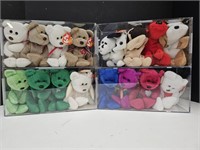 TY Beanie Baby Lot w/4 Display Cases