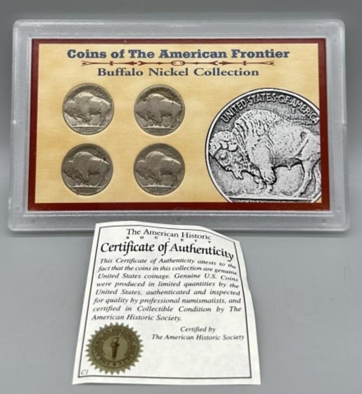 Buffalo Nickel Collection w/COA