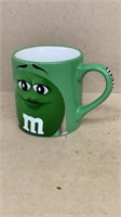 Green M&M mug