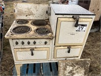 GENERAL ELECTRIC HOTPOINT STOVE, ELE BURNERS