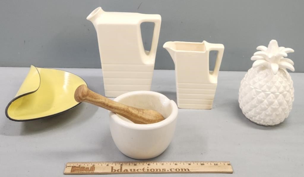 Art Pottery & Mortar Pestle Lot Collection