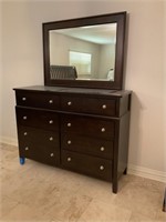 Espresso Finish Dresser w/Mirror