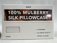 Night 100% Mulberry Silk King Pillowcase