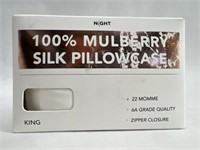 Night 100% Mulberry Silk King Pillowcase