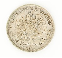 Coin 1873 Mexico UN PESO in Extra Fine