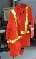 Safety Rain Coat & Pants sz L