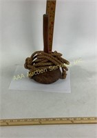 Primitive Burl Wooden Mallet and rope. Please see