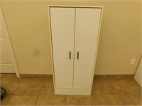 White 3 tier wooden cabinet 12"x24"x54"