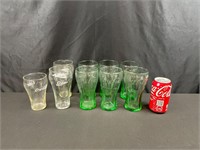 9 Coca Cola Glasses