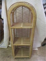 WICKER SHELF 44"T X 17"W