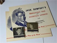 Jack Dempsey Autograph Restaurant
