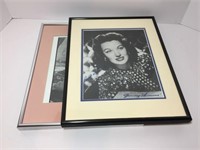 Two Framed Autographed Pictures