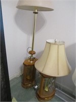 Two pairs of matching floor lamps