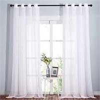 2 PCS NICETOWN SHEER WINDOW CURTAIN PANELS 54 X