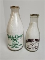 2 Reno-Sparks Nevada Dairy Milk Bottles