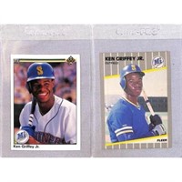 (2) Ken Griffey Jr. Cards With Rookie