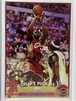 NBA LEBRON JAMES DRAFT PICK MINT BASKETBALL CARD