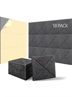 NEW $43 18PK (12x12") Acoustic Panels