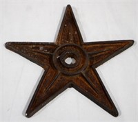 Iron architectural star, 9 x 9