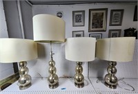 Lot of 4 Matching Table Lamps