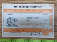 North American Rockwell stock certificate