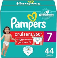 44-Pk Pampers Cruisers 360 Diapers Size 7