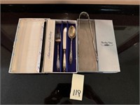 Sterling Baby Utensil Set & Plated Tongs