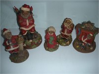 Tom Clark-5 Pcs 1 Lot Santa-Mrs Claus