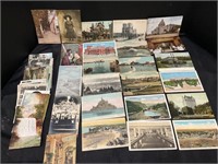 Large Vintage Postcard Lot Builidings Travel ++