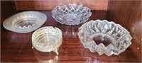 4 PC ASHTRAYS, VTG, OTHER