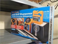 HSS Drill Sharpener new in box & knife scissors
