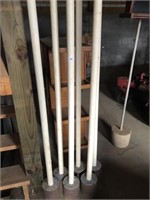 Set of 6 Pole Bending Poles