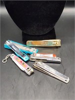 Lot of 5 Nail Clippers 1 Budweiser