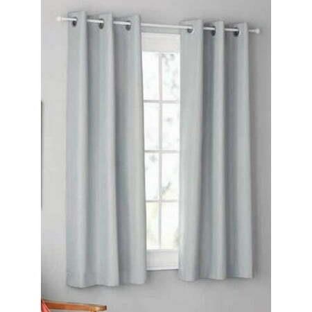 Mainstays Textured Solid Blackout Grommet Curtain