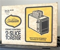 Sunbeam front control two slice toaster