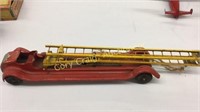 Vintage all metal Made in USA Firetruck Extension