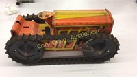 Vintage Marx Mar Tin Litho Wind Up Tractor with