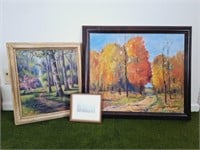 3 Mary Carter Oil Paintings