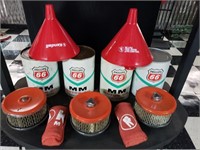 Phillips 66 Oil Cans & Funnels lot