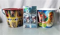 Avengers & Star Wars Plastic Buckets and